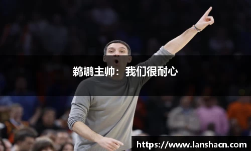 鹈鹕主帅：我们很耐心